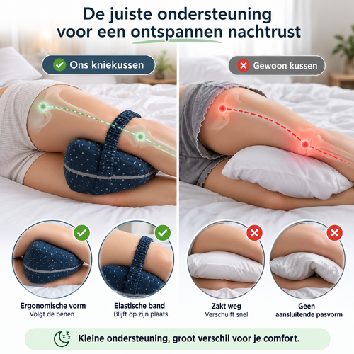 KnieKussen Pro | Voor meer comfort bij zijslapen met heup- en bekkenklachten