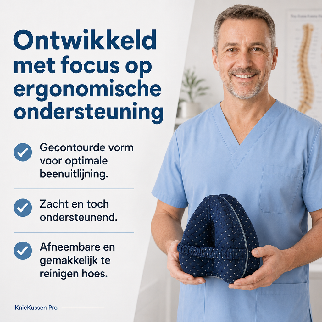 KnieKussen Pro | Voor meer comfort bij zijslapen met heup- en bekkenklachten