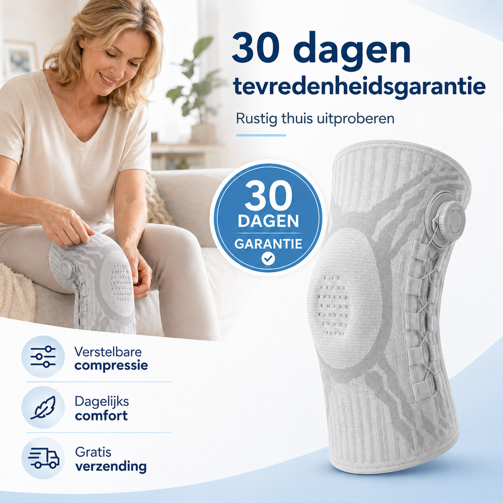 KnieSteun Pro | Verstelbare kniebrace voor meer zekerheid bij bewegen